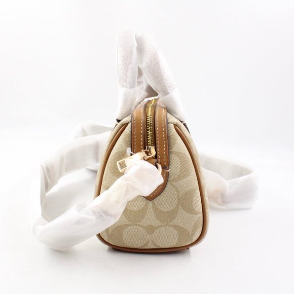 NWT Coach Mini Rowan Crossbody in Signature Canvas & Leather w/ Detachable Strap - Picture 2 of 10